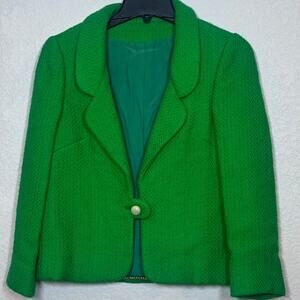Vintage-A Junior Sophisticates original green knit blazer S